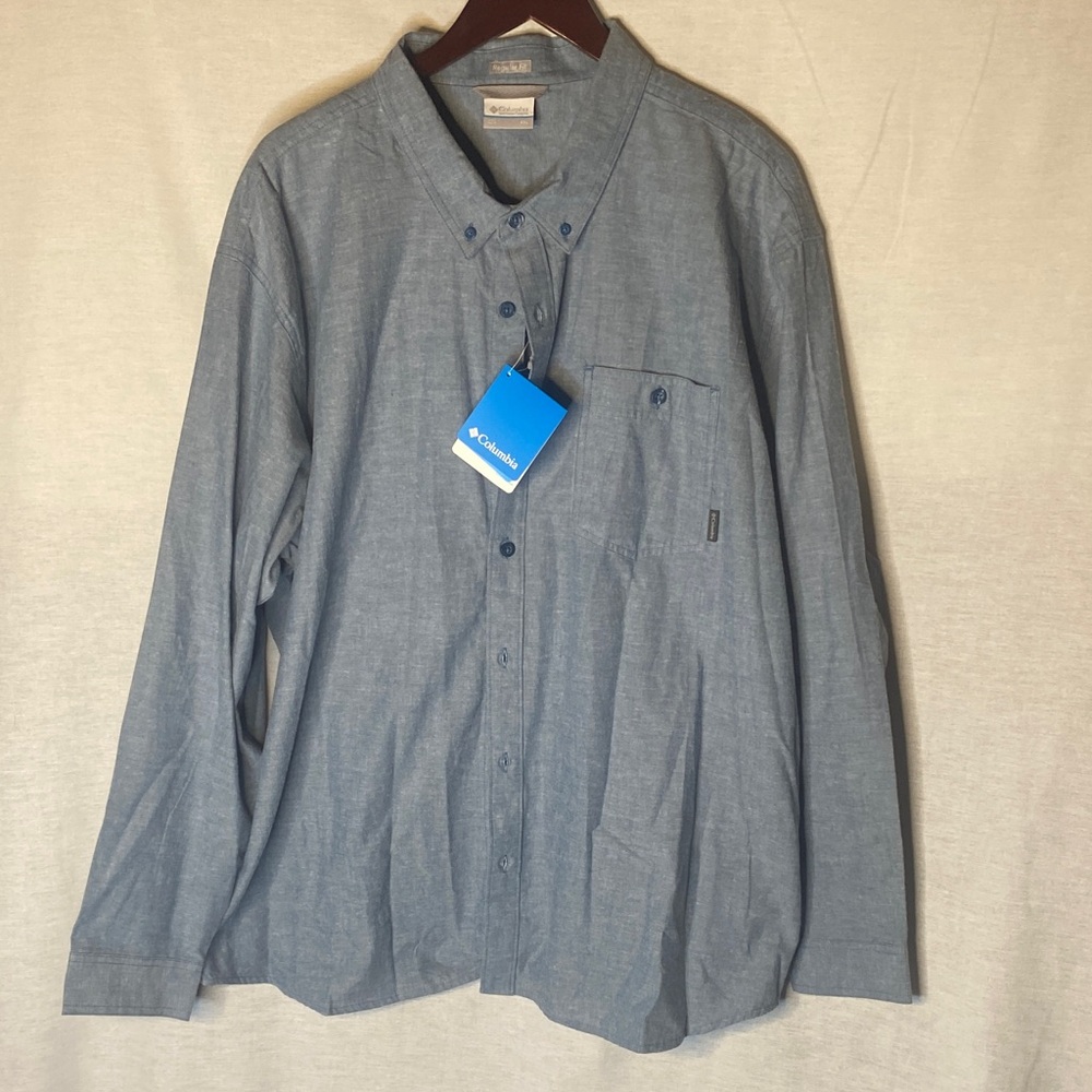 Columbia blue Eltopia ridge long sleeve shirt
